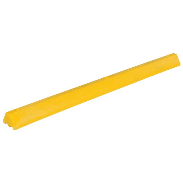 Car Stop Recycled Plastic, Yellow, 72"
